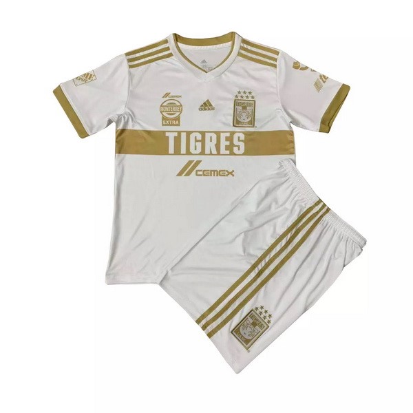 Camiseta Tigres UANL Replica Tercera Ropa Niño 2020/21 Blanco Amarillo